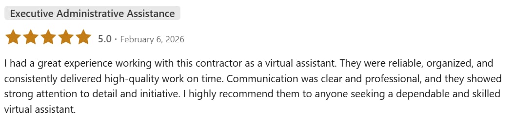 Client Testimonial Screenshot 1